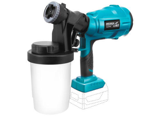 Akumulatorowy agregat do malowania natryskowego 0,9 l 18 V