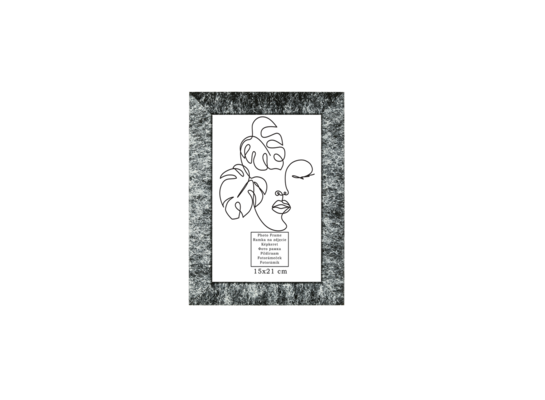 Ramka na zdjęcie marmur biały 15 x 21 cm