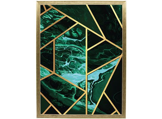 Fotografia "Sapphire gold" 30 x 40 cm