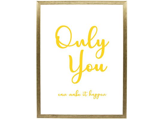 Fotografia "Only You gold" 30 x 40 cm