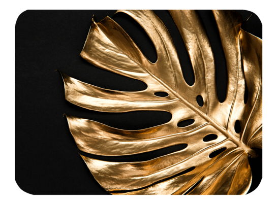 Podkładka złocona na stół 30 x 40 x 0,3 cm