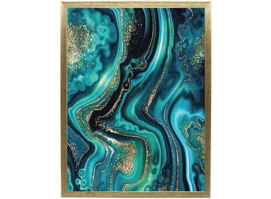 Fotografia "Magma green" 30 x 40 cm