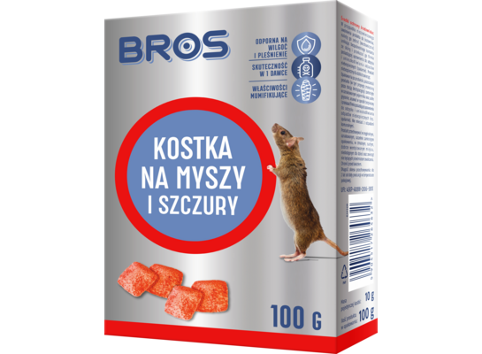 Kostka na myszy i szczury 100 g BROS