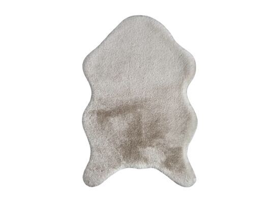 Dywan sztuczna skórka 60 x 90 cm beżowy