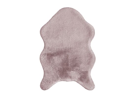 Dywan sztuczna skórka 60 x 90 cm pudrowy róż