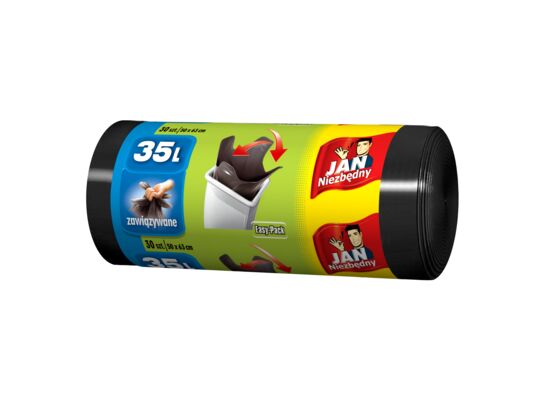 Worki na śmieci HD Easy-pack czarne 35 l 30 sztuk Jan Niezbędny