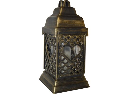 Znicz kapliczka serce 21 cm złoty