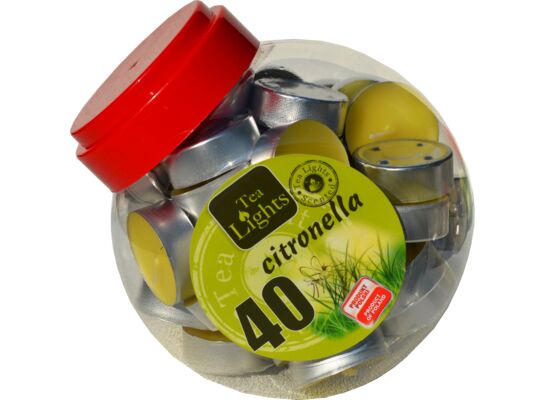 Podgrzewacze zapachowe antykomarowe w słoju PET A`40 CITRONELLA