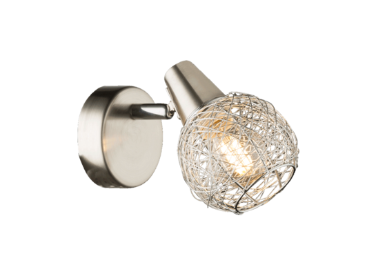 Kinkiet Carier 1xE14 40 W nikiel satyna