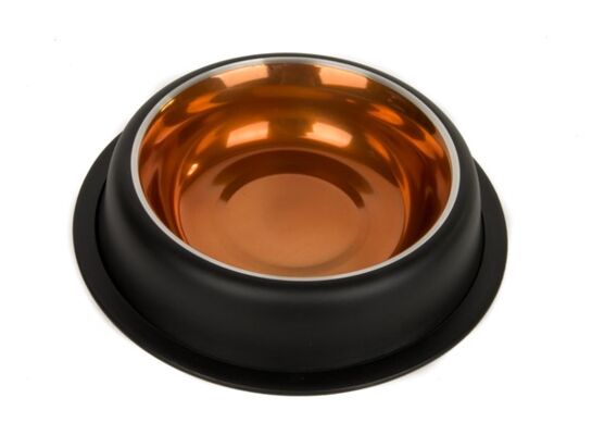 Miska metal na gumie MIEDZIANA 0,95 l