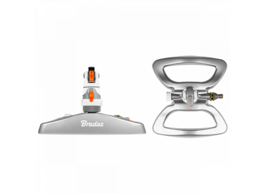 Zraszacz obrotowy 4-funkcyjny na metalowej podstawie WHITE LINE