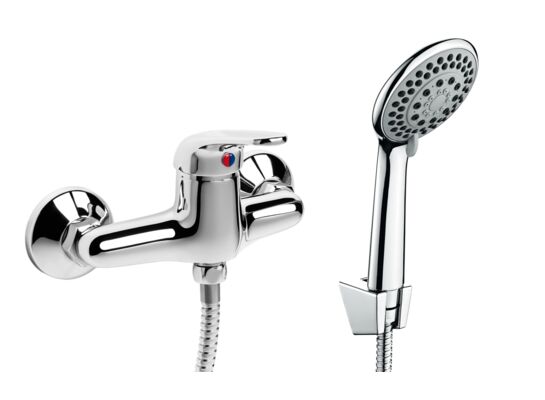 Bateria natryskowa kompletna chrom Dill Plus