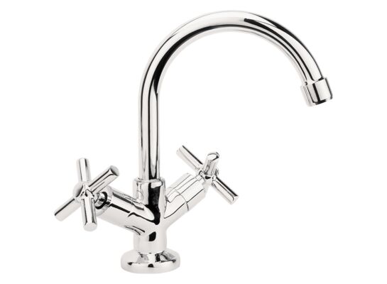 Bateria umywalkowa z zamknięciem odpływu Aloe chrom Deante