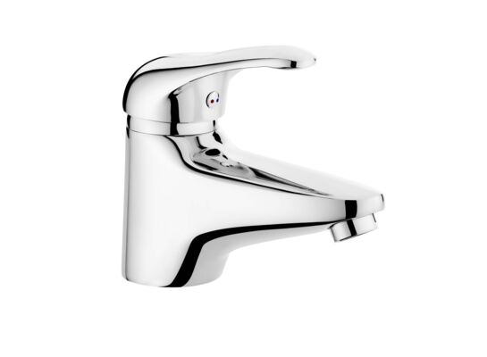 Bateria umywalkowa stojąca z zamknięciem odpływu chrom Rosemary