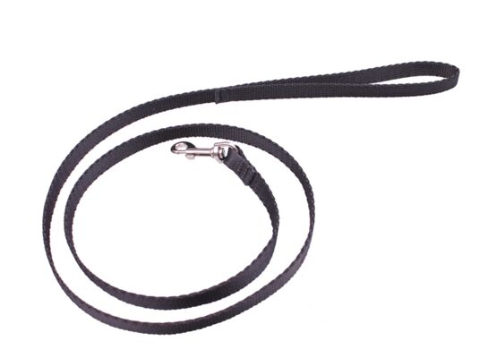 Smycz taśma 10 mm czarna CHICO