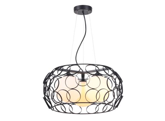 Lampa wisząca Coolio 3 płomienna czarna E27