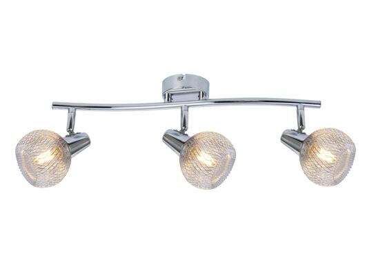 Listwa Loretto 3 płomienna chrom E14