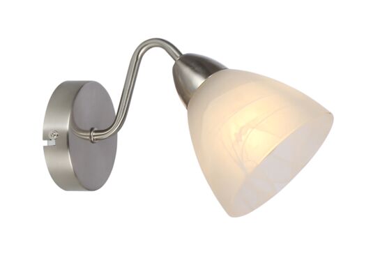 Kinkiet Bega 1 płomienny nikiel mat E14