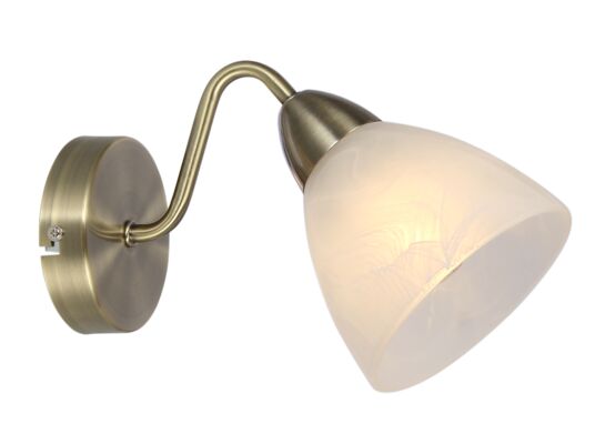 Kinkiet Bega 1 płomienny patyna E14