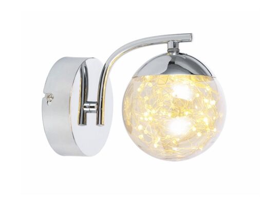 Kinkiet Universe 1 płomienny LED chrom