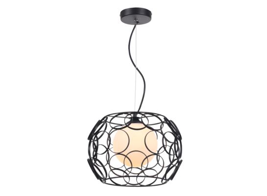 Lampa wisząca Coolio 1 płomienna czarna E27