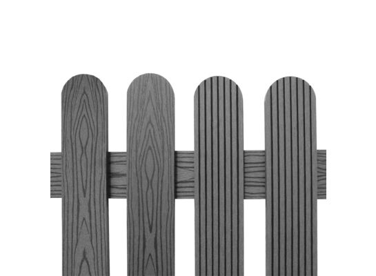 Sztachety kompozytowe 150 x 7 x 1 cm 6 sztuk szare