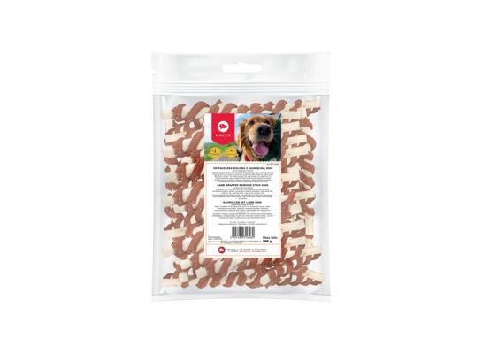 Karma uzupełniająca dla psów pałeczka wołowa z jagnięciną 500 g Maced