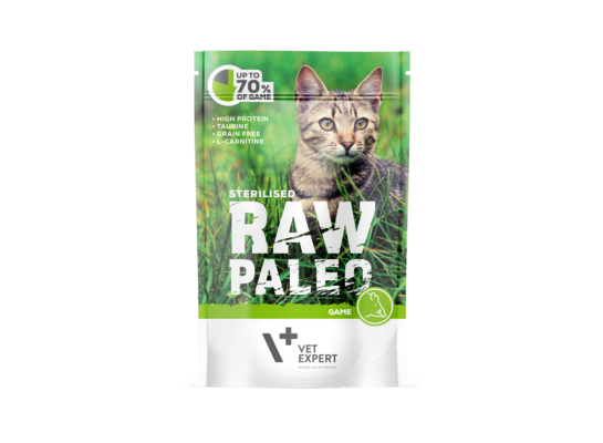 Karma kot sterilised dziczyzna 100 g Raw Paleo Vet expert
