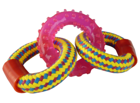 Zabawka linowa z pierścieniem