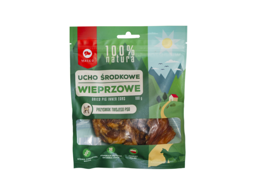 Przysmak suszony ucho środkowe 100 g Maced