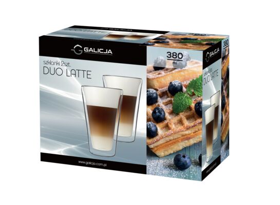 Szklanka duo latte 380 ml 2 sztuki
