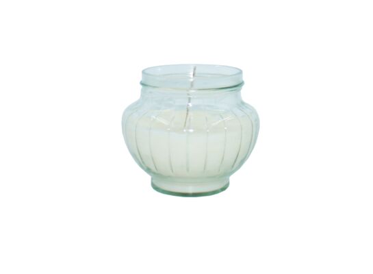 Znicz szklany G-76 Amfora mała zalewana 12 cm bezbarwny