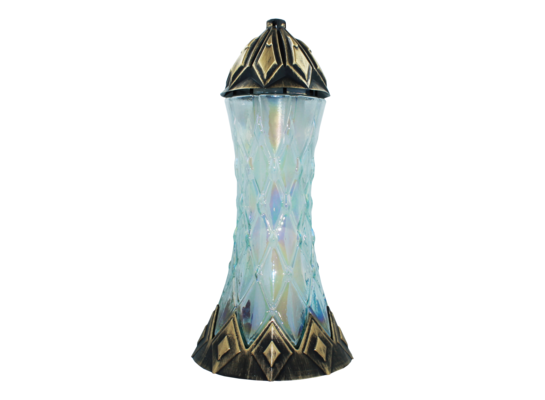 Znicz szklany Suknia ZKR 40 cm bezbarwny