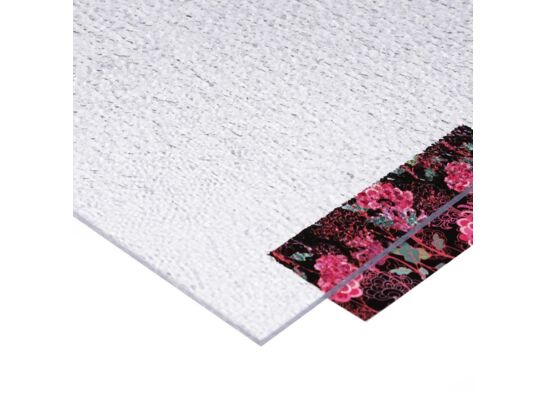 Szkło z polistyrenu 2 mm alaska przejrzysta 50 x 25 cm Robelit
