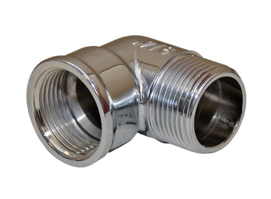 Kolano nakrętno - wkrętne 3/4'' chrom