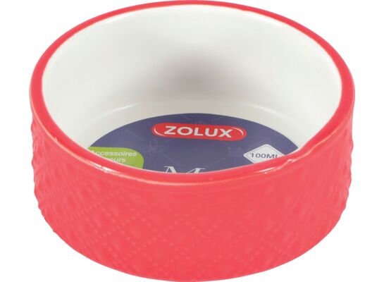 Miska gres dla gryzonia MARGOT 100 ml czerwona ZOLUX