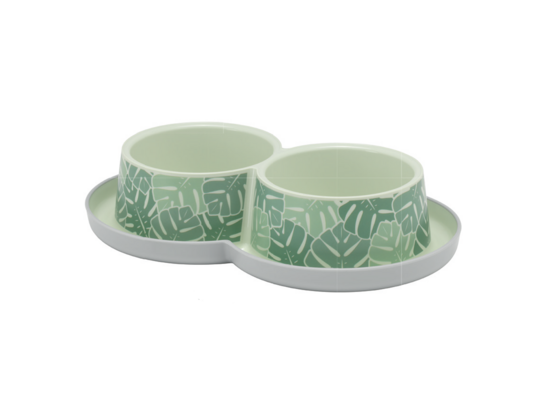 Miska plastikowa Trendy podwójna 2 x 350ml EDEN