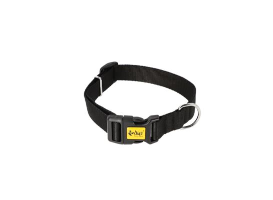 Obroża regulowana z taśmy pp 2,5 x 55 cm czarna