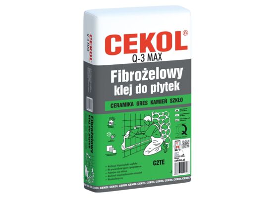 Fibrożelowy klej do płytek Q-3 MAX 5 kg CEKOL