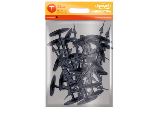 Agrokotwa kolor czarny 24 sztuki