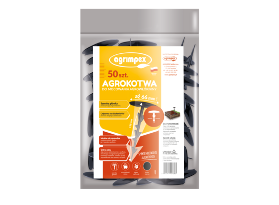 Agrokotwa kolor czarny 50 sztuki