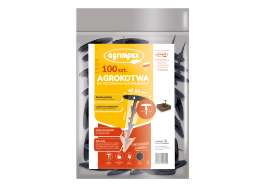 Agrokotwa kolor czarny 100 sztuk