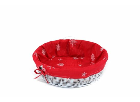 Taca prezentowa malowana z tkaniną 11 x 37 cm