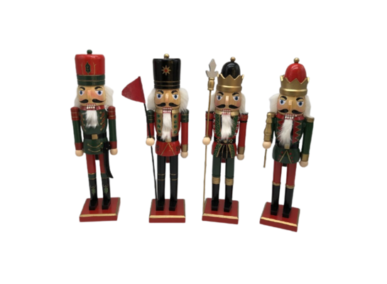 Figurka drewniana dziadek do orzechów 38 cm