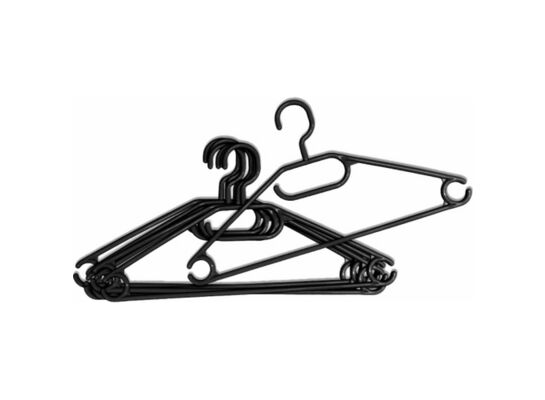 Wieszak do ubrań standard 5 szt. czarny