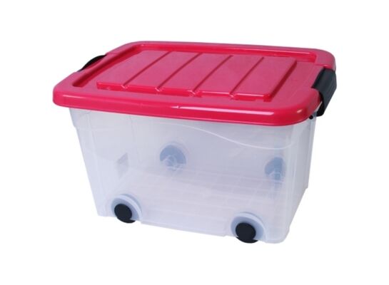 Pojemnik na kółkach 20 l fuksja