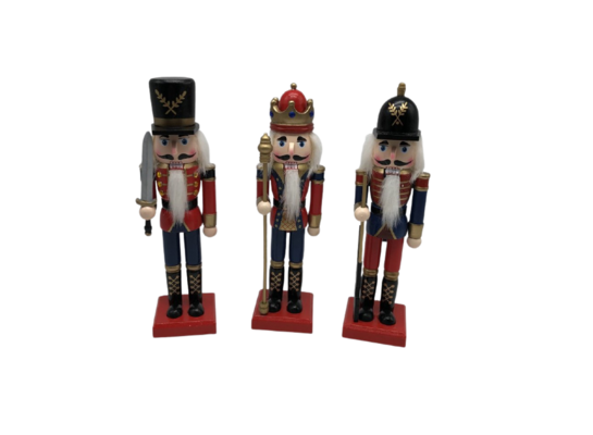 Figurka drewniana dziadek do orzechów 26 cm