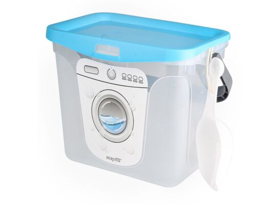 Pojemnik na proszek 6 l niebieski z łopatką