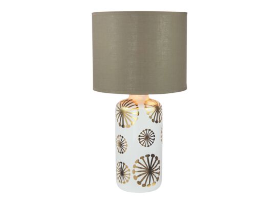 Lampka stołowa Ginger E27 1x60 W IP20 złoty / biały