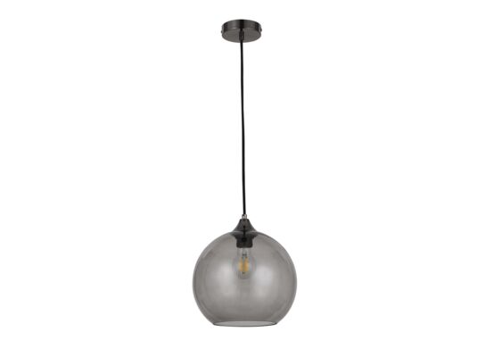 Lampa wisząca Semira E27 40 W czarny/szkło dymne